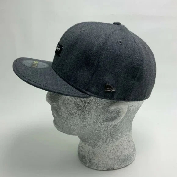 Men's New Era Cap Charcoal Grey Golden State Warriors 59FIFTY NBA - 25154 NWT - Picture 4 of 5